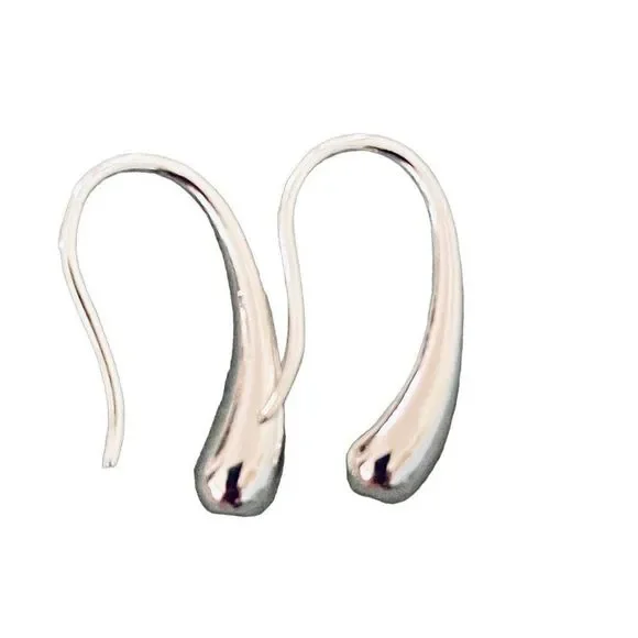 NEW 925 Sterling Silver Teardrop‎ French Hook Earrings - Picture 3 of 11